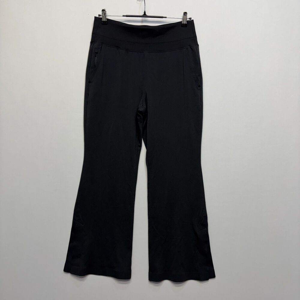 Athleta Women Venice Flare Pants Size M/P Medium Petite Black HO23 C083 -10